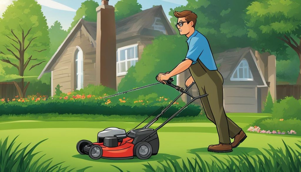 lawn mowing techniques